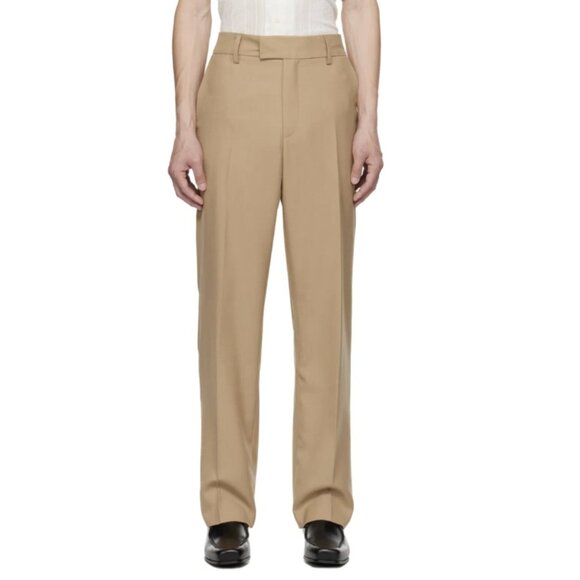 SEFR Mike Suit Trouser Pants in Beige Breeze Mod Neutral Minimal - Men's Size M - Picture 1 of 13